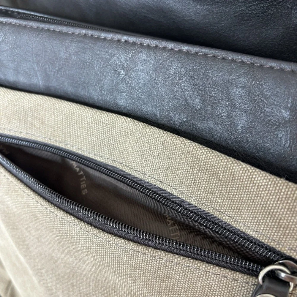 Matties Messenger Bag Canvas Brown Leather Bella‎ Swan Crossbody Elena Gilbert